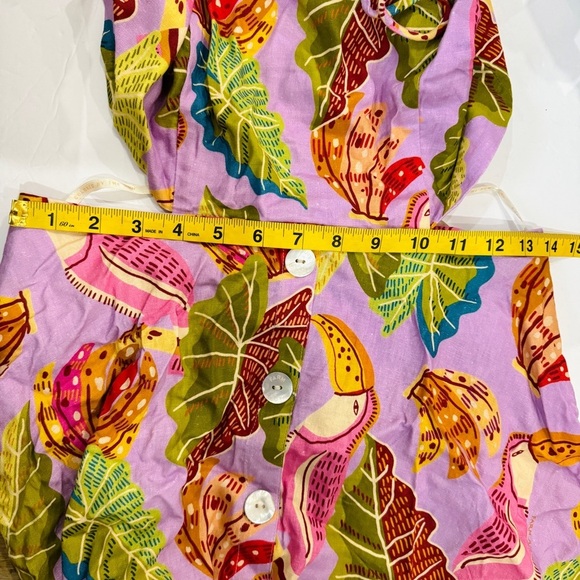 Farm Rio lilac bananas midi dress NWT - Picture 9 of 10